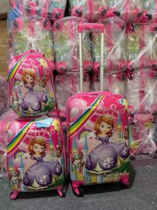 China Wholesale Good Price Cartoon Design 12 16 20 Inch ABS Kids Carry On Trolley Luggage wholesale