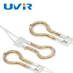 Circular Halogen Lamp Tube Tungsten Filament With Gold Coating