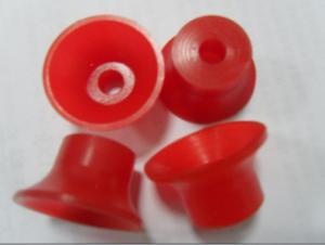China Industrial Protection Polyurethane Parts , PU Red Little Parts wholesale