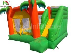 China Rainforest theme 0.55mm PVC Funny Inflatable Jumping Castle For Children / Adult wholesale