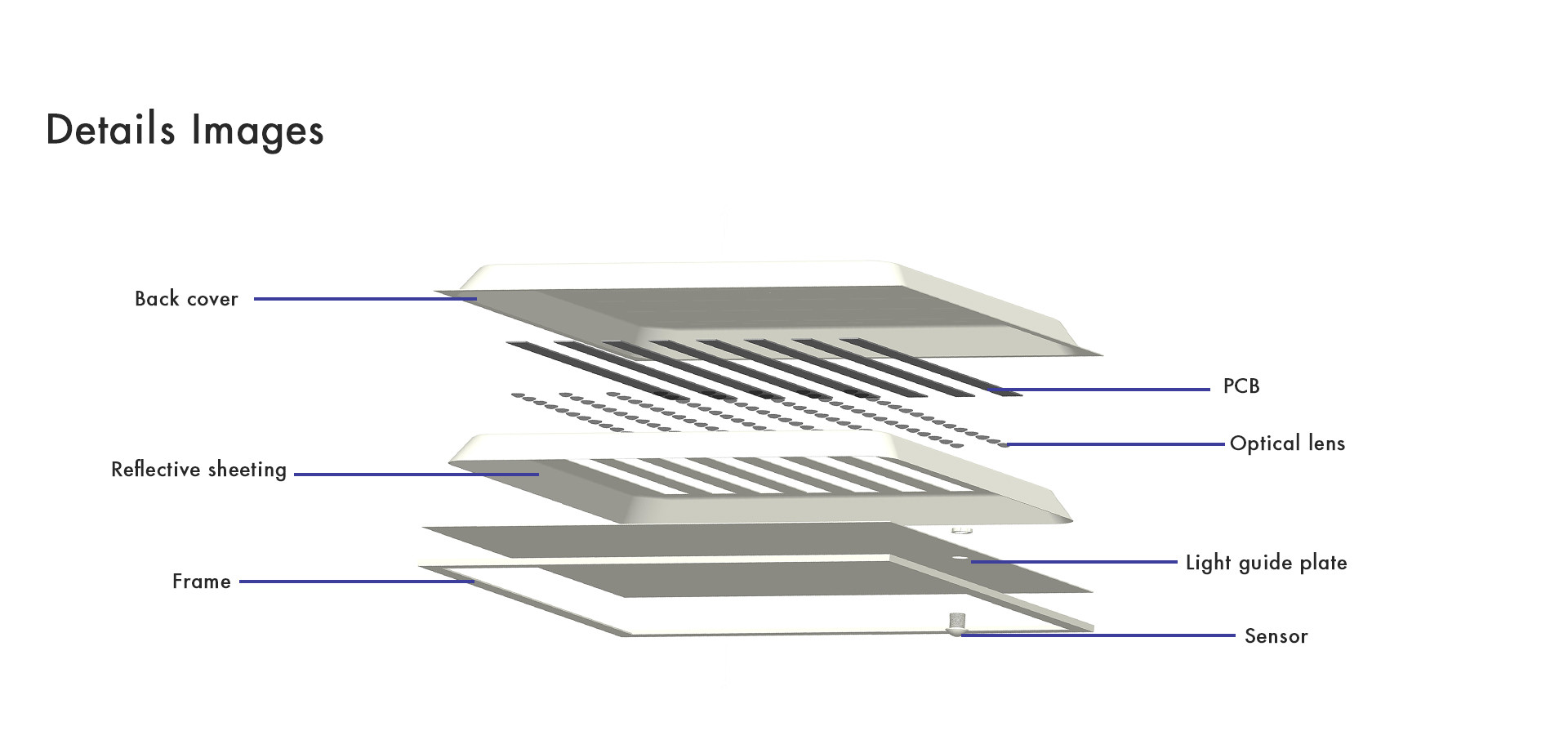 36W Square Tunable White LED Lighting , Dimmable Led Panel 620x620