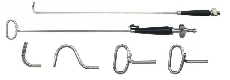 Reusable Medical Laparoscopic Articulating Forceps Golden Finger Retractor for Surgery