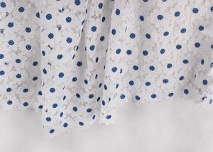 China OEM Daisy Venice Embroidered Lace Fabric , French Guipure Wedding Lace For Dress wholesale