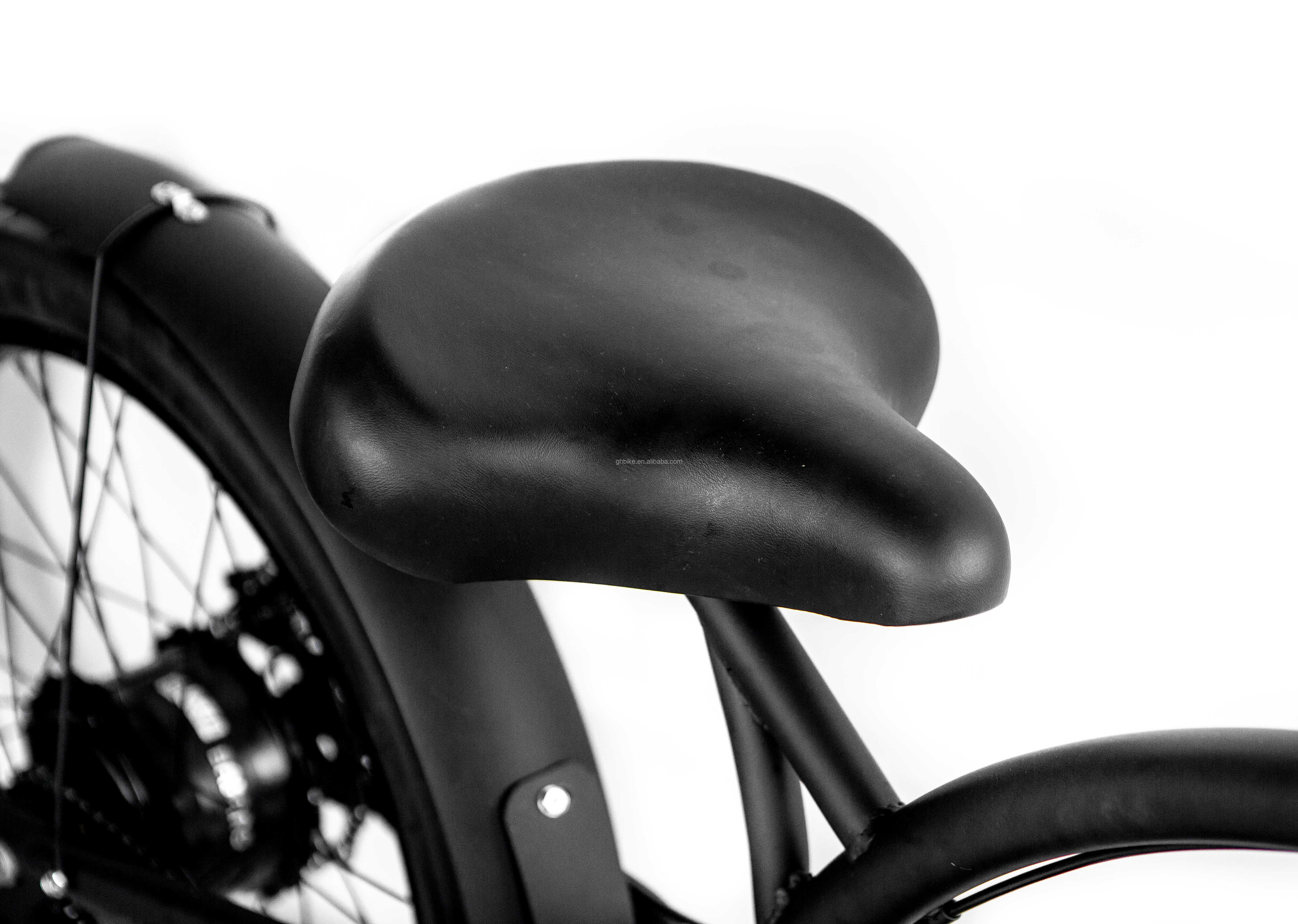 Electric Bike 24"x3.0 Tire 1000W 17AH Hi-Ten Steel Frame 50KM/H Shimano Speed Cruiser