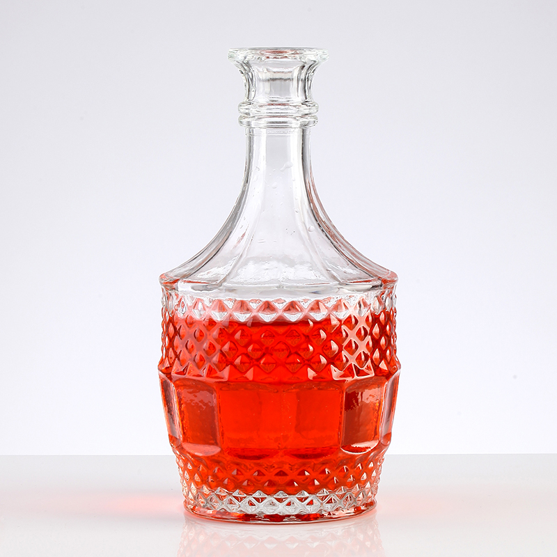 Provided Freely 750ml Vodka Whiskey Rum Brandy Alcohol Fruit Wine Glass Bottle with Cap