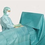 Quality Fenestrated Sterile Surgical Drapes Draping For Laparoscopic Cholecystectomy Ophthalmic for sale
