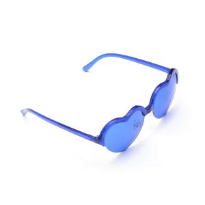 China Heart Frame UV400 Protection Blue Lens Colour Therapy Sunglasses wholesale