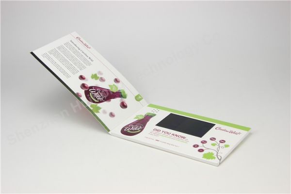 5.0 inch lcd video brochure card for marketing compaign,LCD video mailer invitation card