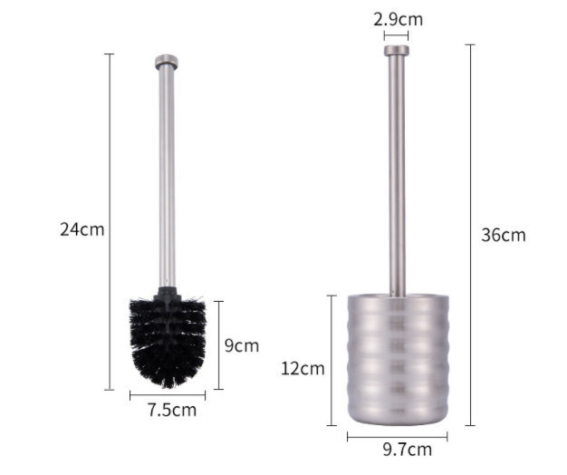 Stainless Steel Toilet Brush And Holder Toilet Brush And Plunger Combo
