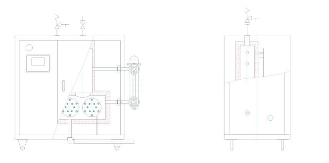 Fully Automatic Steam Driven Electric Generator Single Drum Compact 220-380V