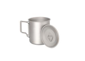 China 420ml Pure Titanium Cookware Ultralight Titanium Camping Pot Cup 90g Weight wholesale