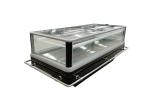 Supermarket Chest Freezer With Top-Sliding Glass Door And An Ultra-Large Glass