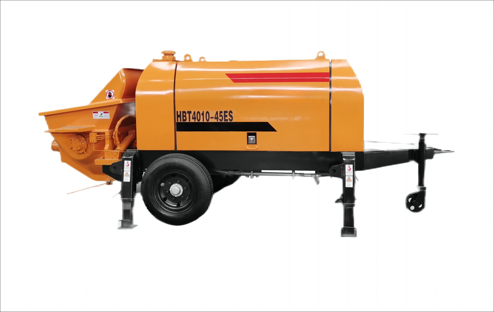 Diesel Trailer Concrete Portable Pump Mini Machinery For Concrete Placement