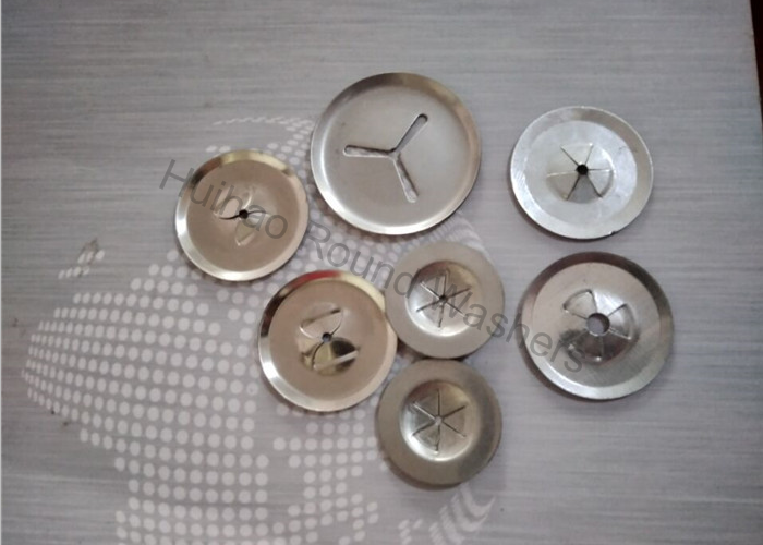 7/8" Stainless Steel Dome Cap Washers , CD Weld Pin Washer For 12Ga 14Ga Pins