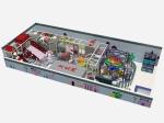 Macarons Theme Steel Childrens Indoor Play Centre Equipment