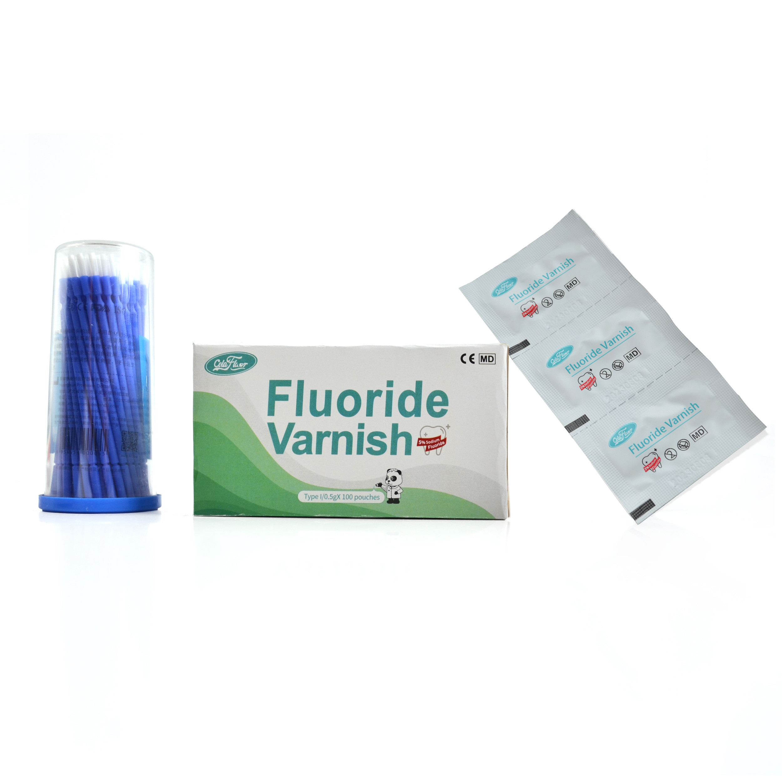 White Color 0.4ml Sodium Fluoride Varnish With 5% Sodium For Dental