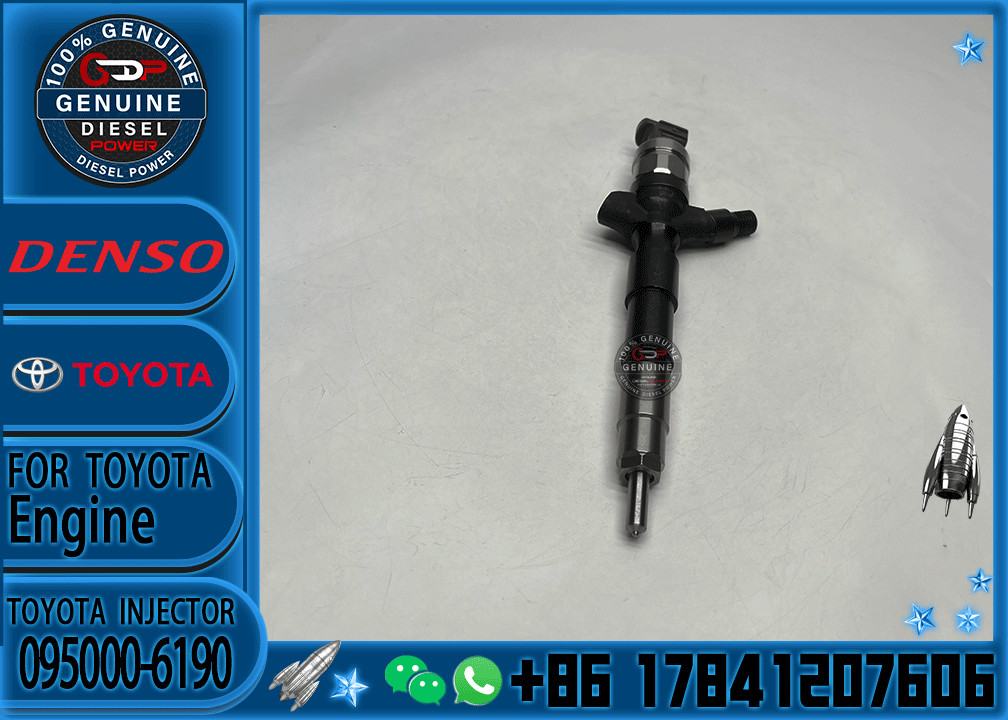 High Quality Diesel Fuel Injector 095000-6190/095000-7390 23670-30100 For TOYOTA HILUX 2KD-FTV Engine