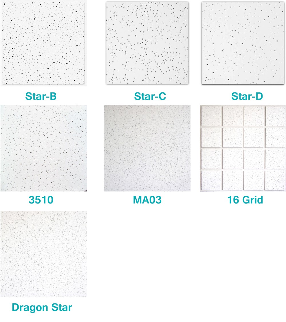 Soundproof Ceiling Fibre Cement Tiles , Acoustic Mineral Fiber Insulation Board