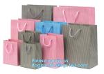 Boutique Wedding Premium Fashionable Grey Tote Shopping Paper Bags Luxury
