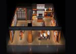 Custom Materials Wall Mounted Clothes Rail , Sport Clothing Racks For Stores