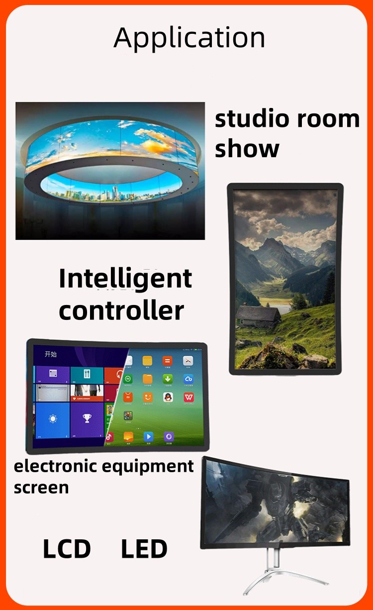 32 Inch Curved Touch Panel Multi touch waterproof oilproof Anti-UV AR/AG/AF Customizable for commercial display Amusement machines game