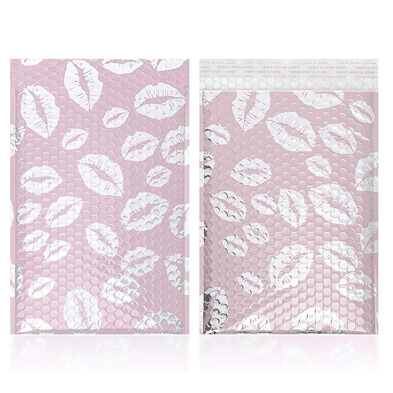 Custom halloween pattern bubble mailers 6"x9" black poly self seal envelopes mini bubble shipping bags for gift package