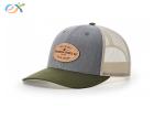 Oem Custom Baseball Premium Polyester Leather Embroidered Logo Trucker Cap