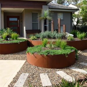 China Weather Proof Garden Metal Ornaments 2mm Decorative Stainless Steel Flower Pot wholesale