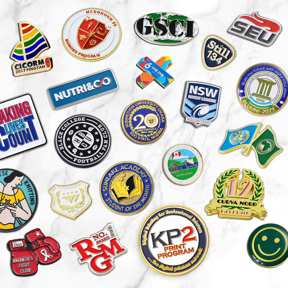 Manufacturer Custom Fashion Pins Metal Logo Badges Brooch Hard Soft Enamel Pins Lapel Pins For Clothes Decorative Hard Enamel Badge Fashion Jersey