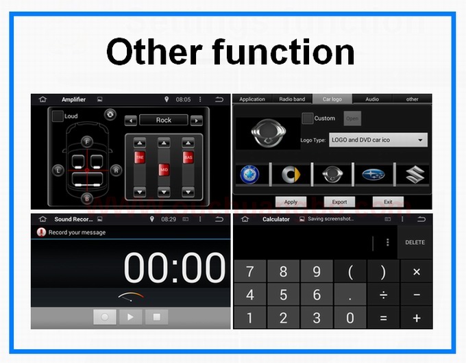 Ouchuangbo Car Multimedia Stereo 3G Wifi BT Touch Screen DVD System Android 4.4 for Ford Edge /Fusion /Focus OCB-7014D