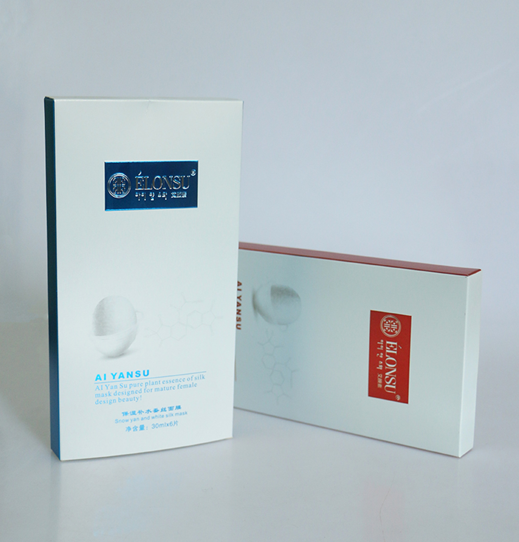 White Folding Cardboard Gift Boxes Luxury Face Mask Boxes Custom Design