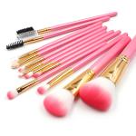MSDS Plastic Handle Facial Makeup Brushes For Eyes