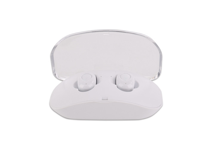 Noise Reducing True Wireless Stereo Earbuds Black / White Color For Sports