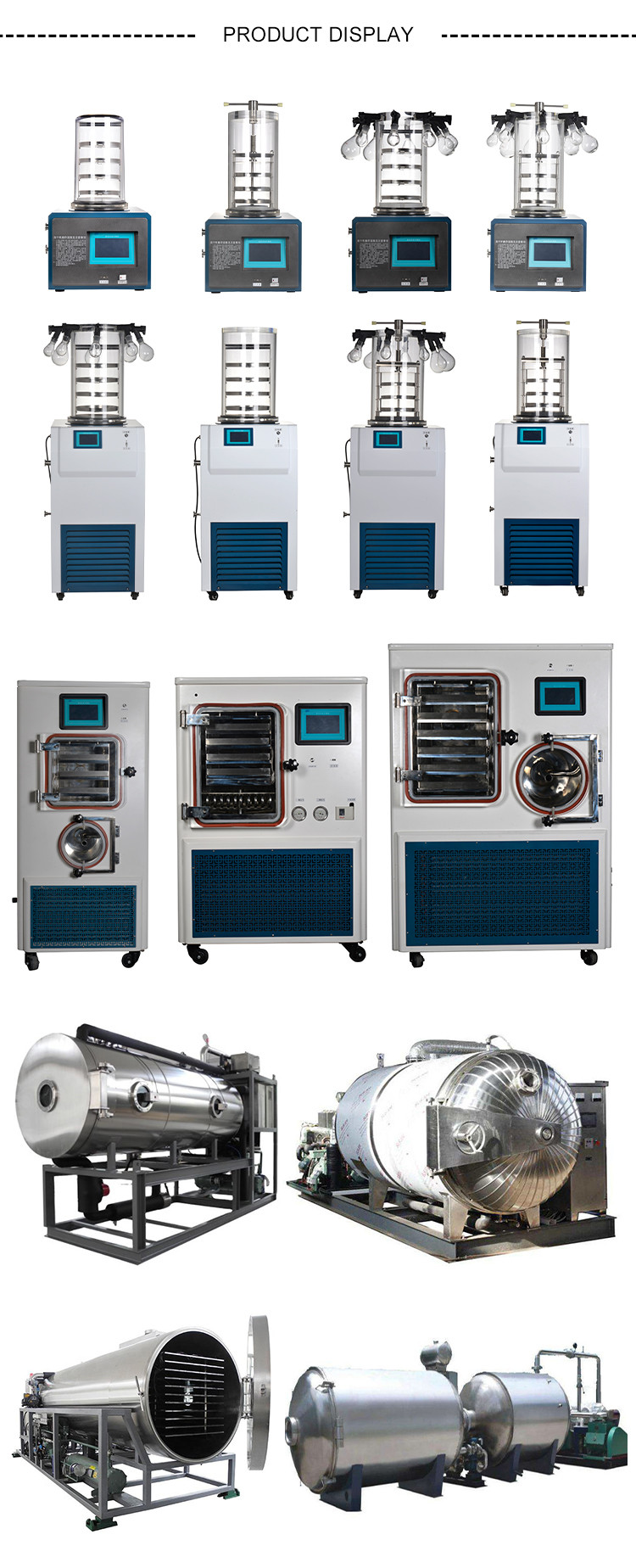 10-12 Kg/Batch Lyophilizer Vacuum Freeze Dryer For Candy