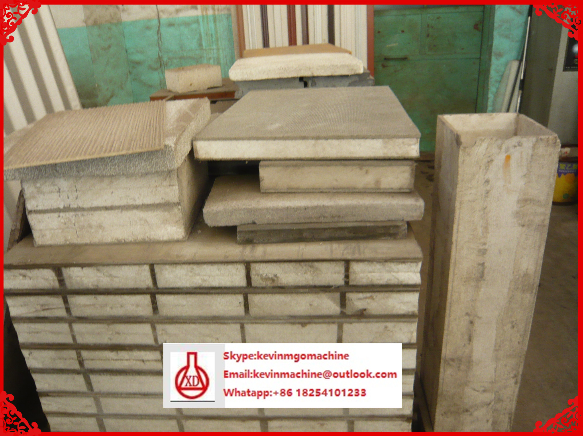 MGO Hollow Core Wall Panel Machine , Anti Impact Fiber Cement Board Production Line