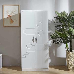 China European Style metal hanger 80*50*180cm Wooden Clothes Wardrobe wholesale