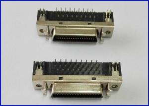 China SCSI 50P Socket Connector metal hood Brass material waterproof wholesale
