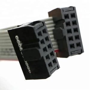 China 28awg Ribbon Flat Cable Assembly 10 Pin 2.54mm Pitch IDC Connectors UL2651 wholesale