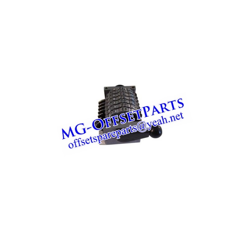 HD GTO & QM compatible numbering machine 7 digit convex backward