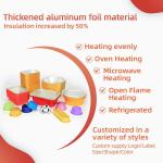 Square Round Aluminum Foil Container Rectangle Foil Trays