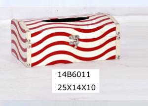 China PU Leather Printing US Style MDF Wooden Tissue Box wholesale