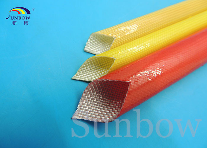 ROHS & Rated,voltage 300V polyurethane fiberglass sleeve (PU fiberglass sleeve)