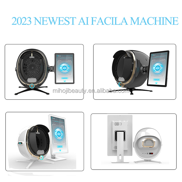 JP Plugs Type Skin Analyser Machine Desktop High Precision With Blue Light