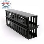 1U 19 Inch Plastic Double Sided Cable Manager ABS Material