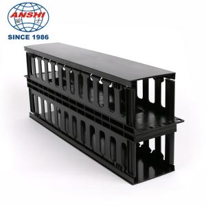 China 1U 19 Inch Plastic Double Sided Cable Manager ABS Material wholesale