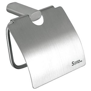 China RustProof Toilet Paper Holder With Cover Stainless Steel 304 Brushed Silver wholesale
