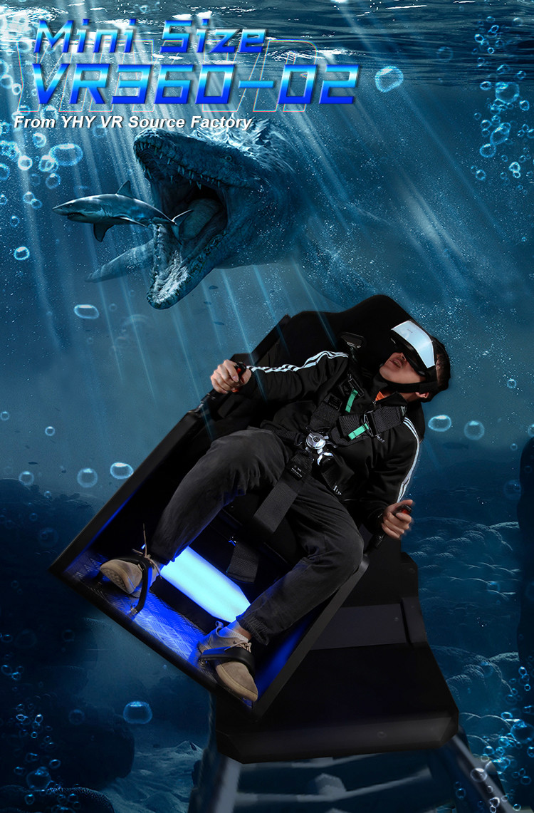 Mini 360 9D VR Cinema Theme Park Ergonomic Roller Coaster Simulator Machine