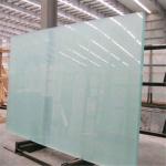 Clear Acid Etched Pattern Glass Panels For Shower Door