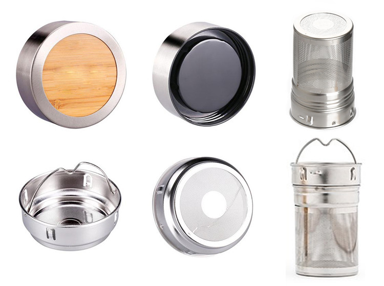 Tumbler Coffee Stainless Steel Double Wall Bamboo Travel Mug 450ml With Bamboo Lid