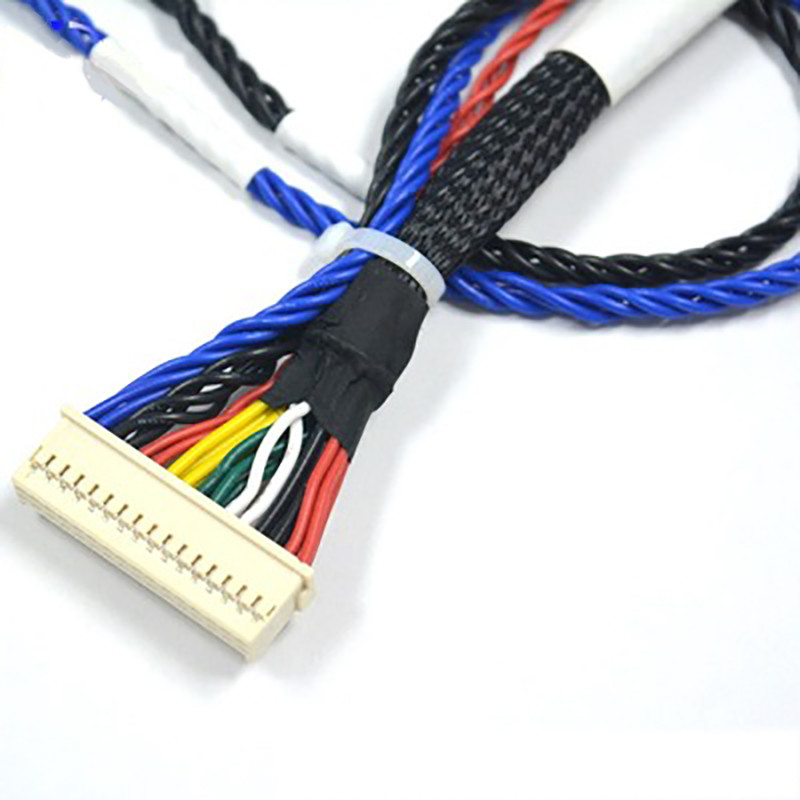 Industrial Shielded 30cm Wire Harness Cable Assembly Anti Sway